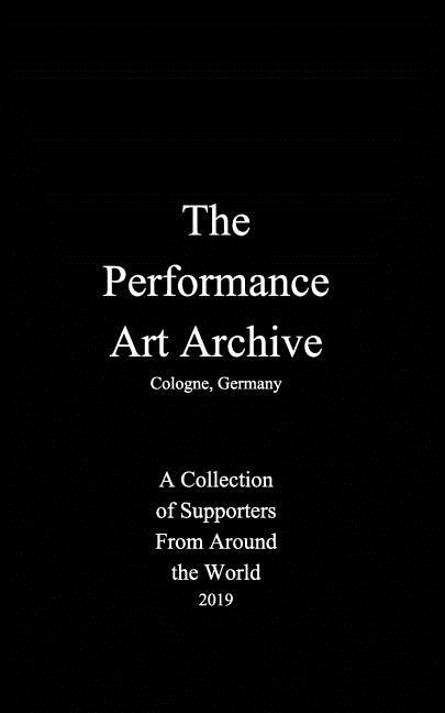 Front cover_The Performance Art Archive