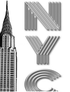 Front cover_New York City Chrysler Building Writing Drawing Journal