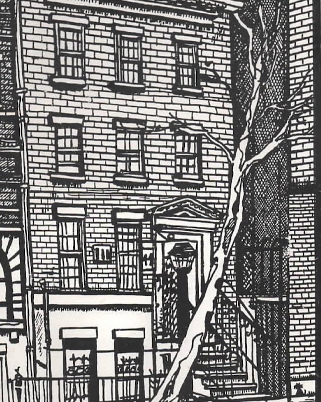 Front cover_Iconic Greenwich village New York Drawing writing Journal