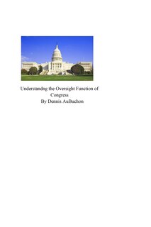 Couverture_Understanding The Oversight Function Of Congress