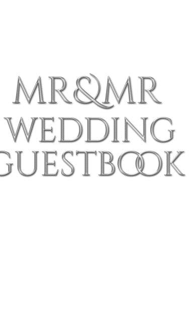 Front cover_Mr and Mr wedding Guest Book