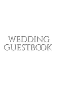 Front cover_classic stylish Wedding Guest Book