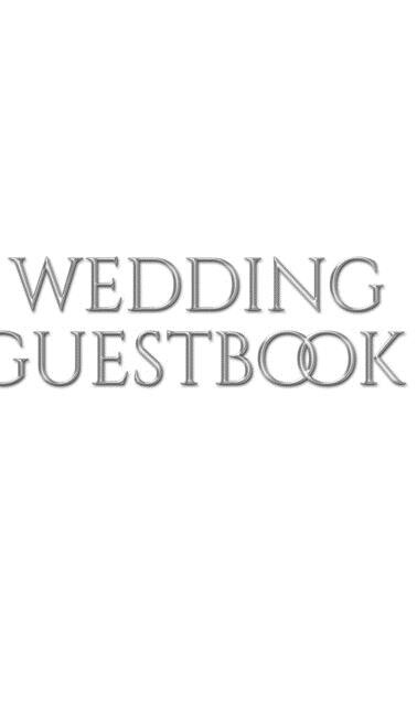 Front cover_classic stylish Wedding Guest Book