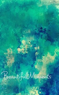 Front cover_Beautiful Moments Blank Page Write In Journal (green Abstract)