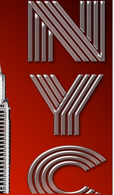 Front cover_NYC Chrysler Red Creative Drawing writing Journal.