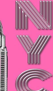 Front cover_New York City Chrysler Building pink Drawing Writing creative blank journal