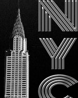 Front cover_Iconic Chrysler Building New York City creative drawing journal