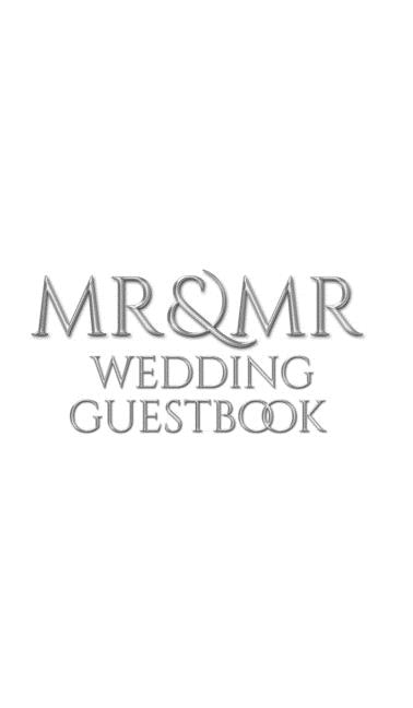 Front cover_Mr and Mr Wedding Guest Book