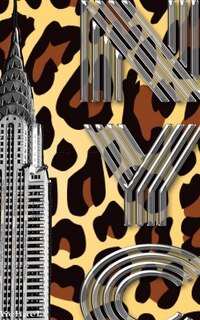 Front cover_Iconic Chrysler Building New York City Leopard Drawing Writing journal