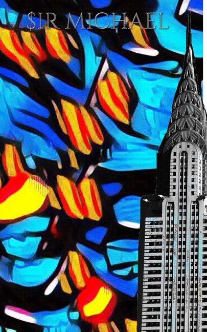 Front cover_Iconic Chrysler Building New York City Sir Michael Huhn pop art Drawing Journal