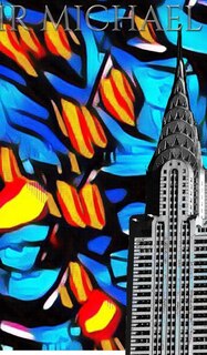 Couverture_Iconic Chrysler Building New York City Sir Michael Huhn pop art Drawing Journal