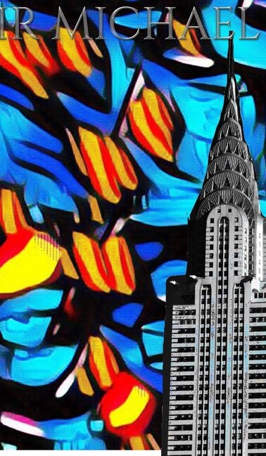 Couverture_Iconic Chrysler Building New York City Sir Michael Huhn pop art Drawing Journal