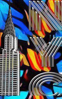 Couverture_Iconic Chrysler Building New York City Sir Michael Huhn pop art Drawing Journal
