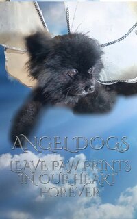 Front cover_Angel Dog in heaven Writing drawing Journal