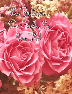 Front cover_She Believed She Could, So She Did