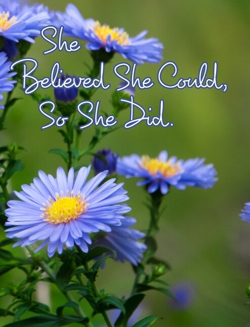 Front cover_She Believed She Could, So She Did