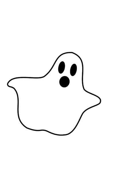Front cover_Halloween Ghost Creative Journal