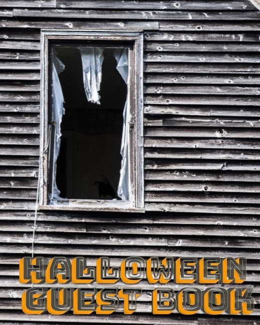 Front cover_Halloween Haunted House Mega Guest Book creative Journal 474 pages