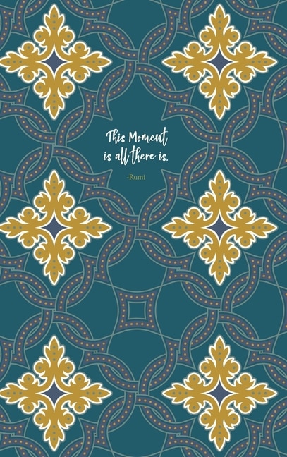 Couverture_Teal Undated Planner - This Moment Is All There Is