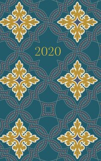 Front cover_2020 Planner - Diary - Journal - Week per spread - Teal Tiles