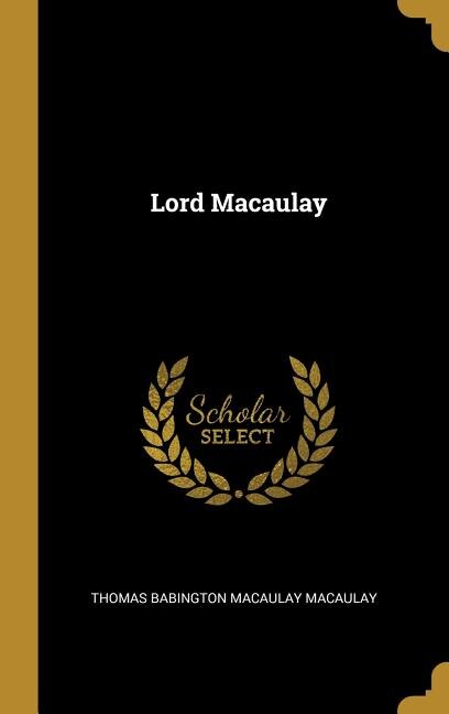 Couverture_Lord Macaulay