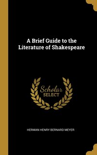 Couverture_A Brief Guide to the Literature of Shakespeare