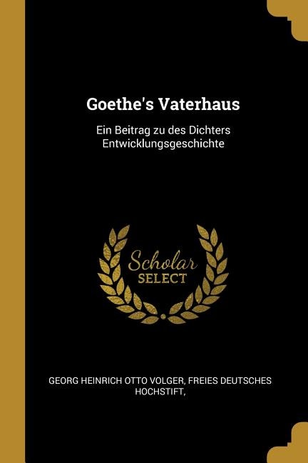 Couverture_Goethe's Vaterhaus