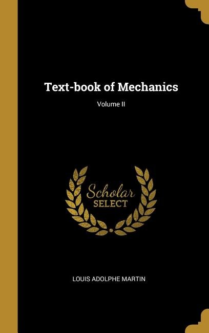Couverture_Text-book of Mechanics; Volume II