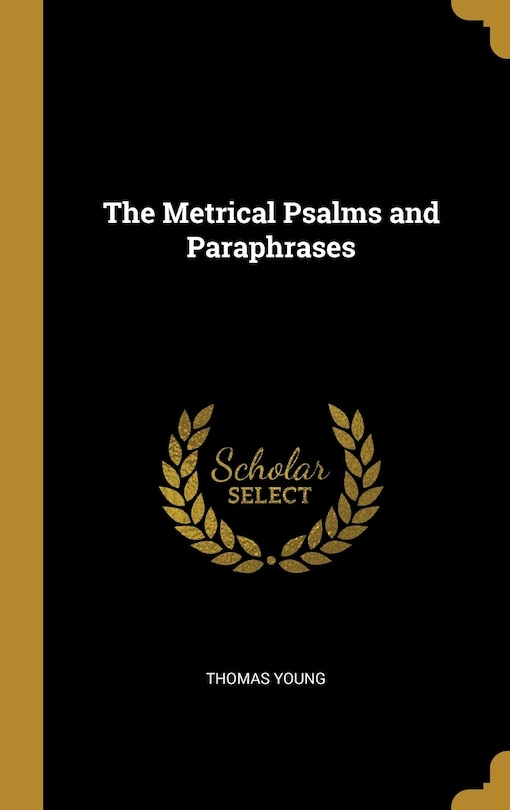 Couverture_The Metrical Psalms and Paraphrases