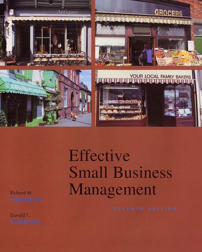 Front cover_Effective Small Business Management