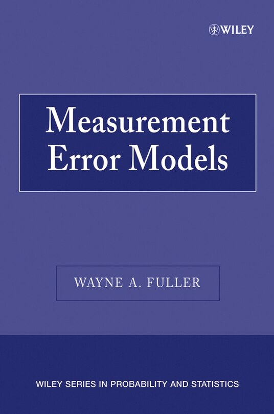 Front cover_Measurement Error Models