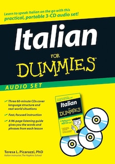 Front cover_Italian For Dummies Audio Set
