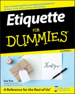 Front cover_Etiquette For Dummies