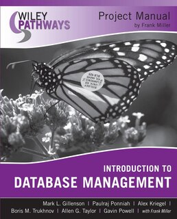 Front cover_Wiley Pathways Introduction to Database Management, Project Manual