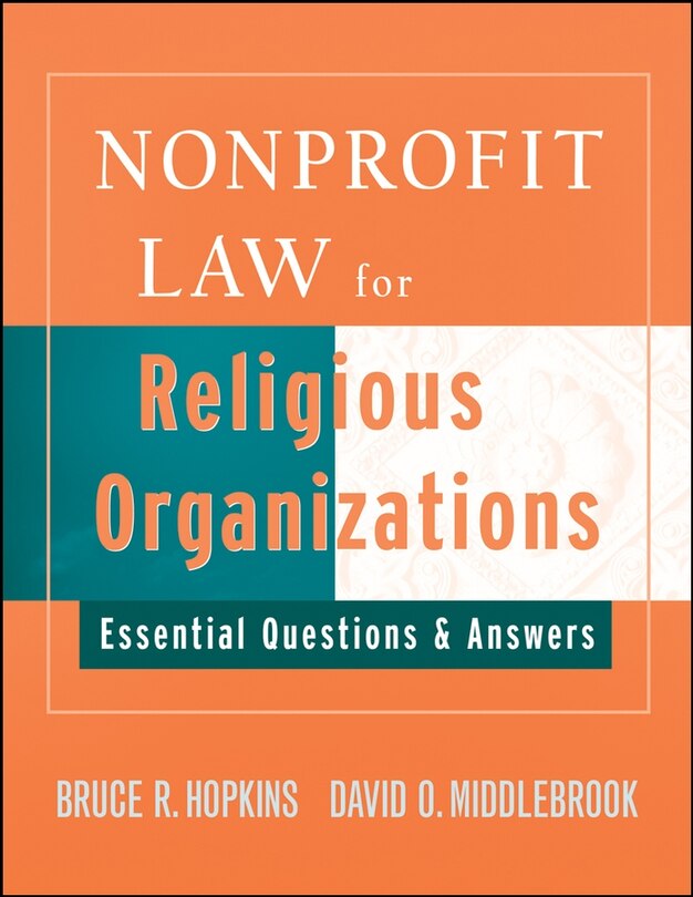Front cover_Nonprofit Law for Religious Organizations