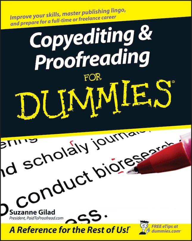 Front cover_Copyediting and Proofreading For Dummies