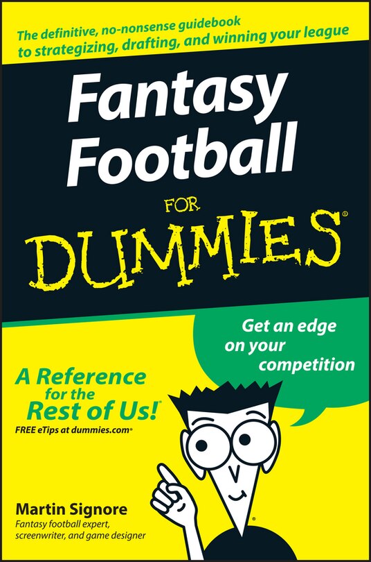 Front cover_Fantasy Football For Dummies