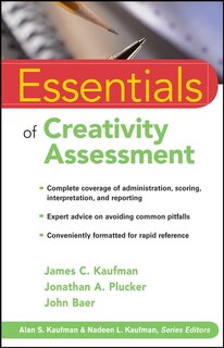 Couverture_Essentials of Creativity Assessment