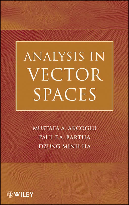 Front cover_Analysis in Vector Spaces