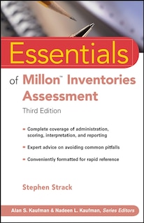 Front cover_Essentials of Millon Inventories Assessment