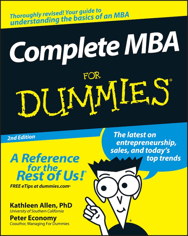 Front cover_Complete MBA For Dummies