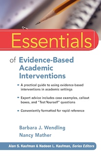 Front cover_Essentials of Evidence-Based Academic Interventions