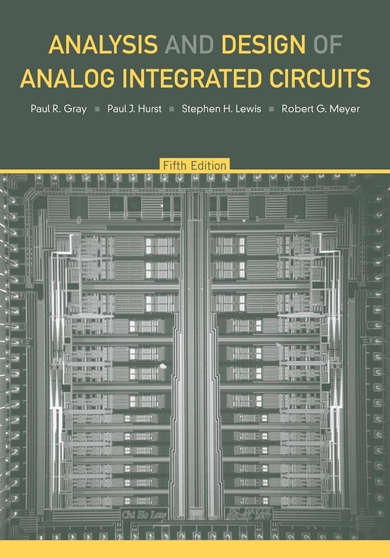 Front cover_Analysis and Design of Analog Integrated Circuits