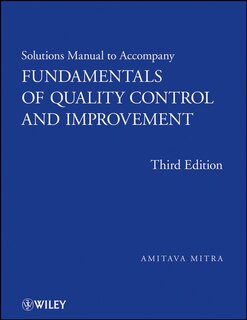 Couverture_Fundamentals of Quality Control and Improvement, Solutions Manual