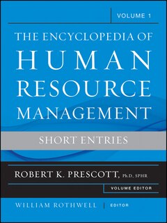 Front cover_The Encyclopedia of Human Resource Management, Volume 1