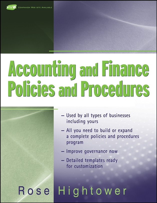 Couverture_Accounting and Finance Policies and Procedures, (with URL)