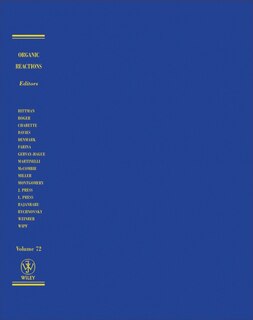 Couverture_Organic Reactions, Volume 72