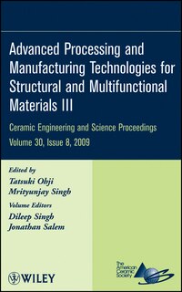 Front cover_Advanced Processing and Manufacturing Technologies for Structural and Multifunctional Materials III, Volume 30, Issue 8