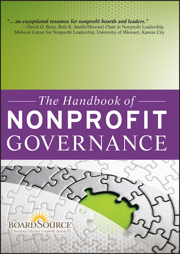 Front cover_The Handbook of Nonprofit Governance