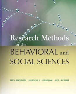 Front cover_Research Methods for the Behavioral and Social Sciences